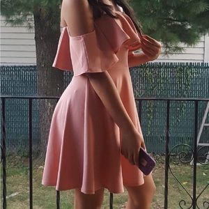 Pink, off -shoulders dress , size small
